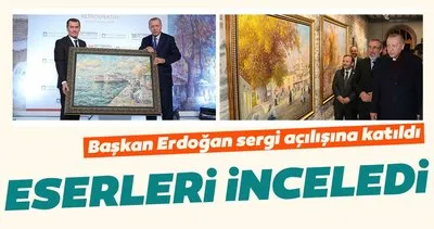 Başkan Erdoğan Selahattin Kara resim sergisi açılış törenine katıldı