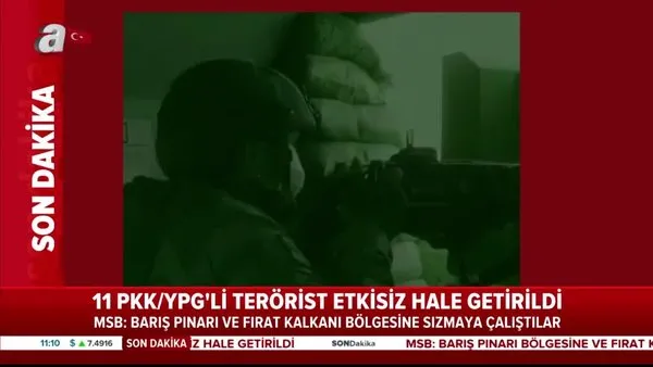 Son dakika haberi: Milli Savunma Bakanlığı o görüntüleri paylaştı! 11 PKK/YPG'li terörist böyle etkisiz hale getirildi | Video