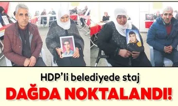 HDP’li belediyede staj dağda noktalandı
