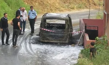 Ümraniye’de otomobil alev alev yandı; mahallede büyük panik yaşandı