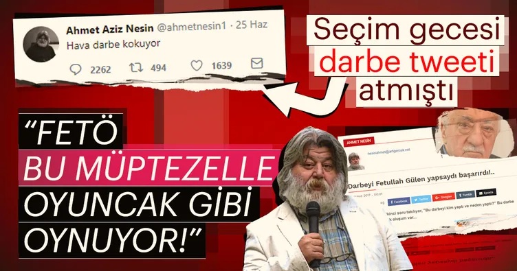 Seçim gecesi darbe tweeti atmıştı