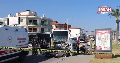 Midibüs ile pikap çarpıştı: 1 ölü, 6 yaralı | Video