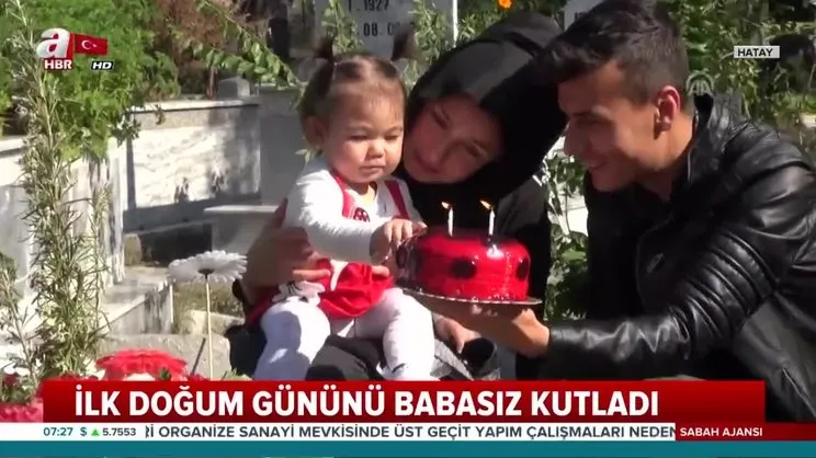 İlk doğum gününü babasız kutladı