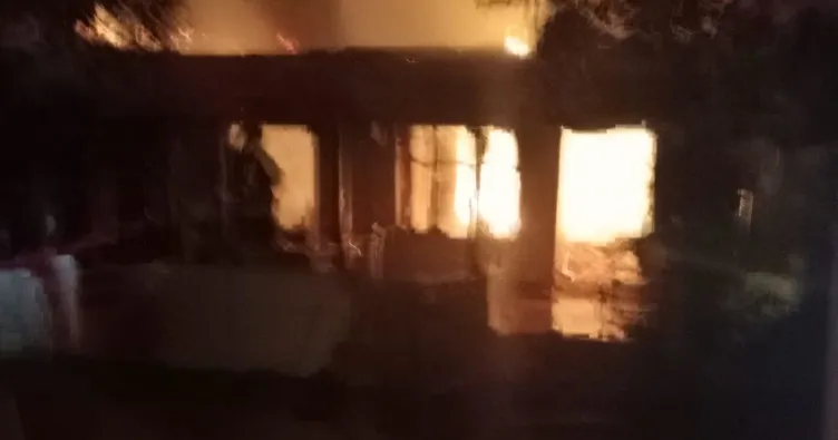 Yanan eve tekrar girince canından öldü