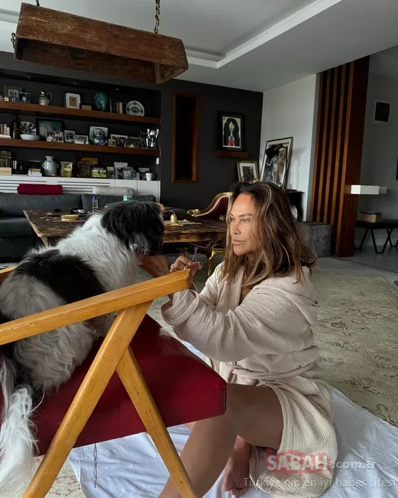 Hülya Avşar’dan köpeği Güllü ile eğlenceli paylaşım! İlk yorum Kaya Çilingiroğlu’ndan Şanslı köpek