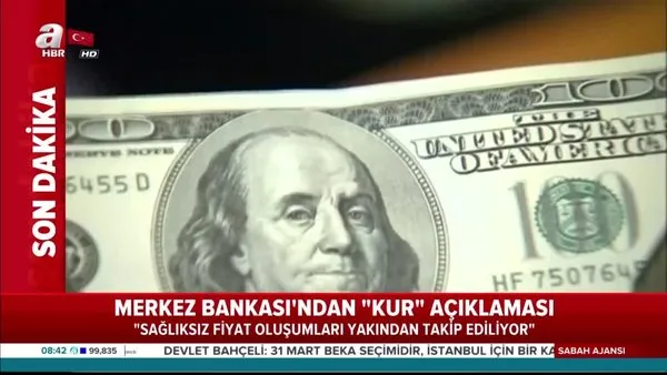 Türkiye Cumhuriyet Merkez Bankası'ndan flaş 'Kur' açıklaması