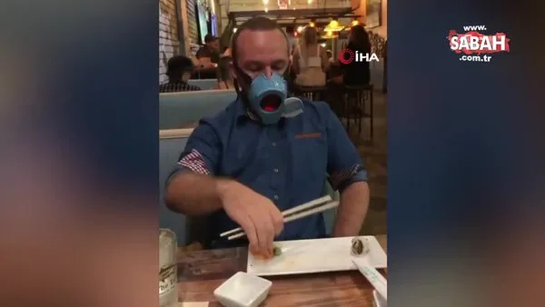 Yemek yerken bile çıkarılmayan “otomatik maske” üretildi | Video