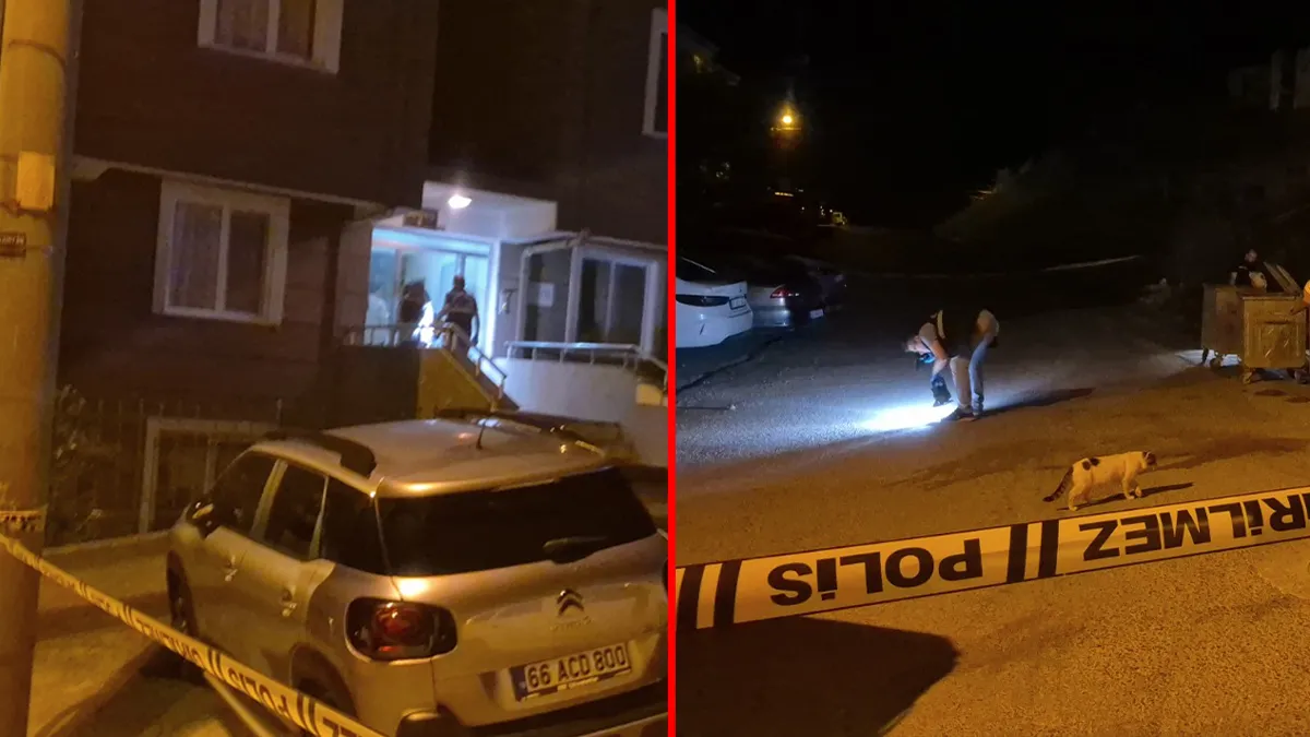Ereğli'de bir sokakta motosikletli saldırganın silahlı saldırısı sonucu hasar gören otomobil ve binalar