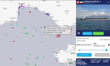 İran tankeri ’Adrian Darya 1’, rotasını batıya çevirdi