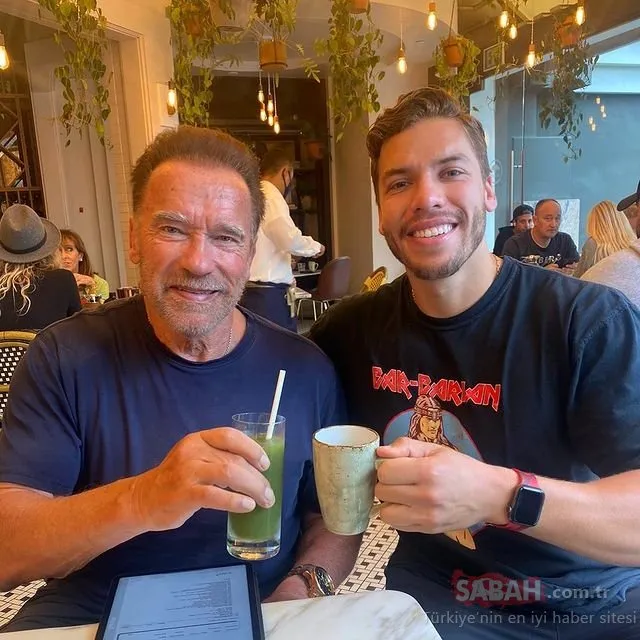 Tam da babasının oğlu! Arnold Schwarzenegger’in oğlu Joseph Baena kaslarıyla şov yaptı!
