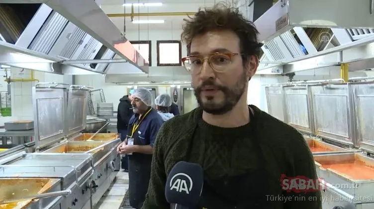 İtalyan şef Danilo, Malatya’da depremzedeler için mutfağa girdi