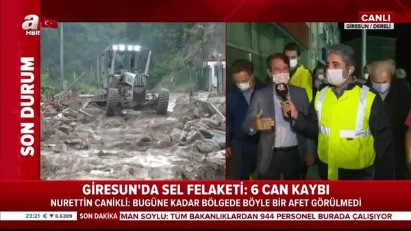 Son dakika! Giresun'daki sel felaketinin ardından Nurettin Canikli, A Haber'de konuştu | Video