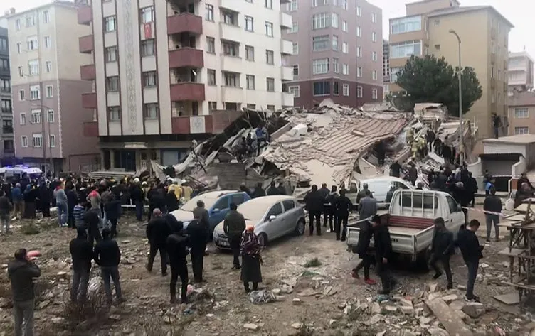 Son dakika haberi: İstanbul Kartal'da bina çöktü! İşte olay yerinden kareler