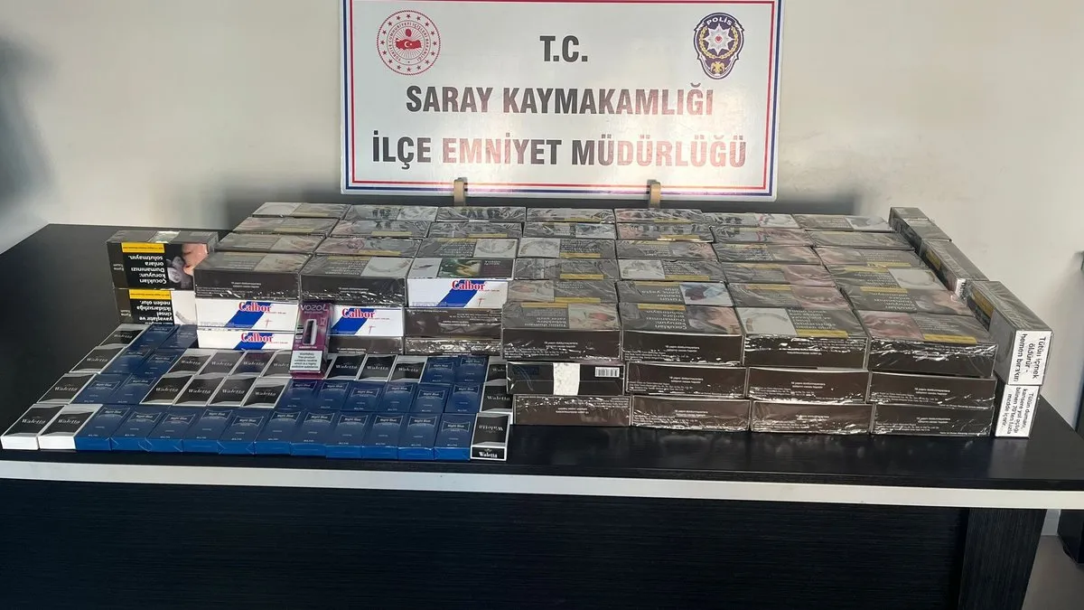Tekirdağ'da 3 ilçede makaron ve tütün operasyonu!