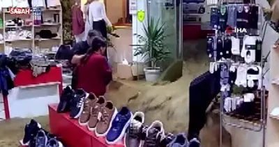 Ayazağa’da sel 20 yıllık mağazayı adeta yuttu! Korku dolu anlar kameraya böyle yansıdı | Video