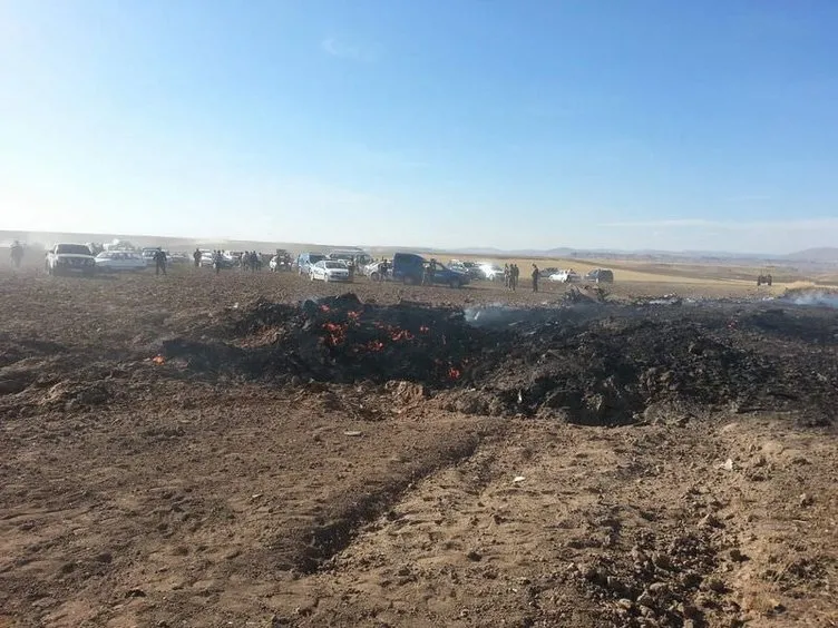 Sivas’ta askeri uçak düştü