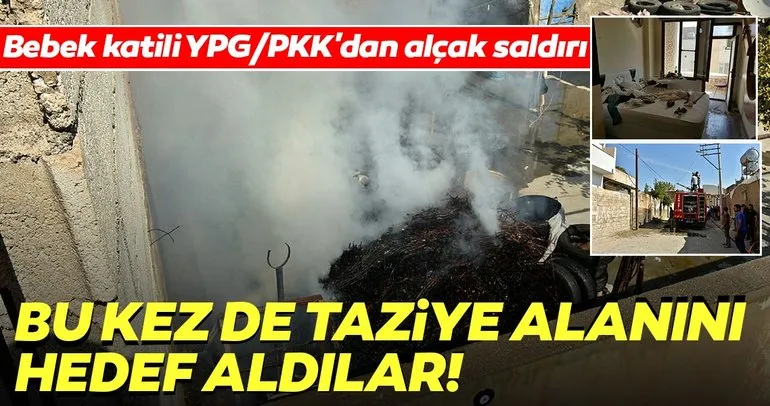 Bebek katili YPG/PKK'dan alçak saldırı! Bu kez de taziye alanını hedef aldılar