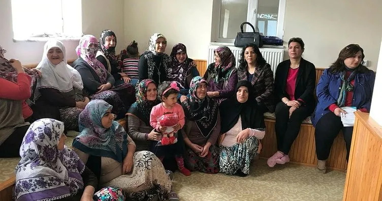 Nilgün Azizoğlu, okuma yazma seferberliği için Erzurum köylerini ziyaret ediyor
