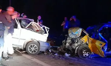 İki otomobil çarpıştı: 1 ölü, 3 yaralı