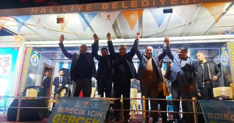 Şanlıurfa’da Gelecek Partisi’nden istifa ederek AK Partiye katıldılar