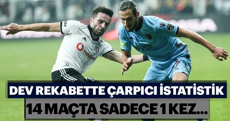 Beşiktaş-Trabzonspor rekabetinde çarpıcı istatistik! 14 maçta 1 kez...