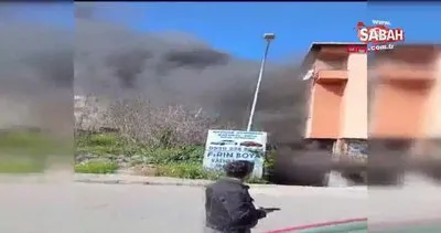 Ataşehir’de tamirhanede yangın | Video