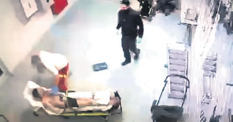 Sağlıkçı dövdü polizei seyretti