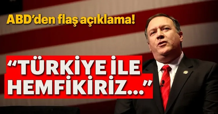 Son Dakika: ABD’den flaş Türkiye açıklaması!