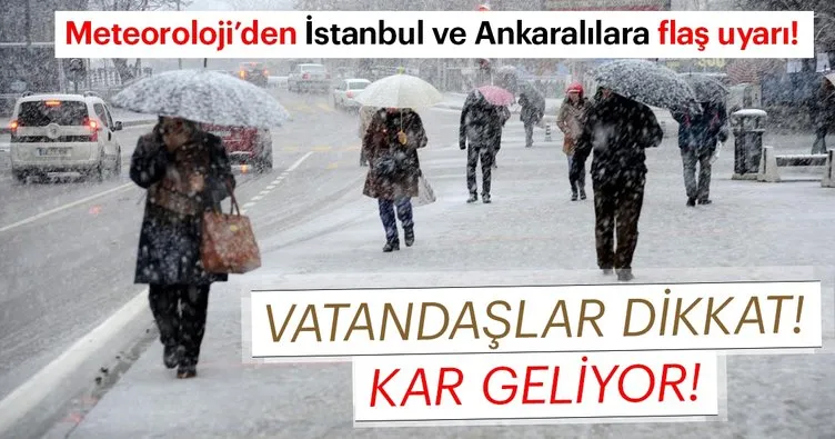 Son dakika: Meteoroloji’den kritik hava durumu ve kar yağışı uyarısı geldi! İstanbul’a kar ne zaman yağacak?