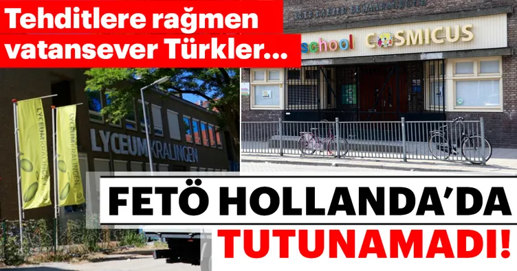 Hollanda’da FETÖ okulları tutunamıyor