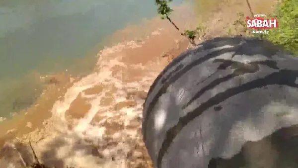 Atık suları yağmur suyu hattından dereye veriyordu! | Video