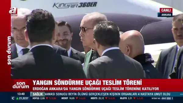 Yangın söndürme uçağı teslim töreni! Başkan Erdoğan da katıldı | Video