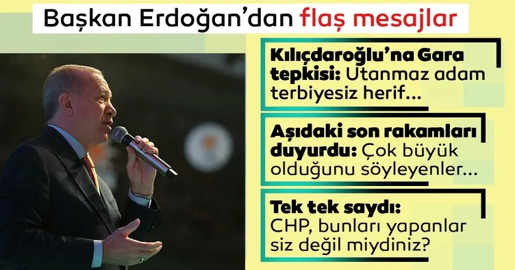 Son dakika: Başkan Erdoğan’dan Kılıçdaroğlu’na Gara tepkisi: Sende nasıl bit yüz var ya! Terbiyesiz herif