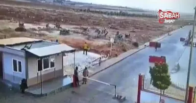 Çobanbey’deki patlama anı kamerada