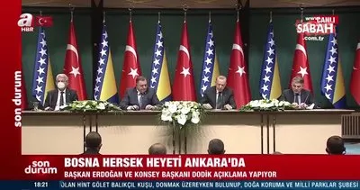 Son dakika: Bosna Hersek heyeti Ankara’da! Başkan Erdoğan’dan önemli açıklamalar | Video