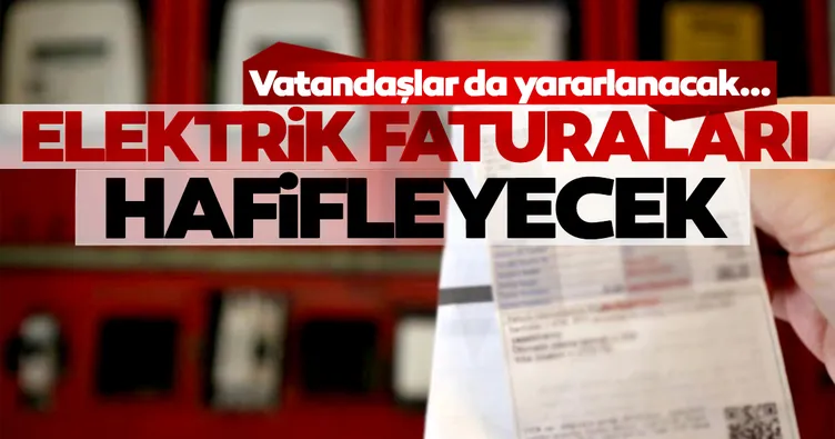 Elektrik faturaları hafifleyecek