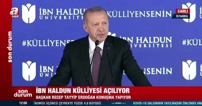 Son dakika! Cumhurbaşkanı Erdoğan’dan İbn Haldun Üniversitesi Külliyesi Açılış Töreni’nde önemli açıklamalar | Video
