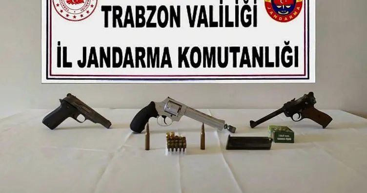 Trabzon’da silah kaçakçılığı