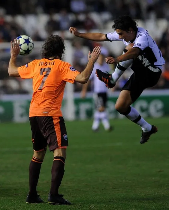 Valencia-Bursaspor karşılaşmasından kareler