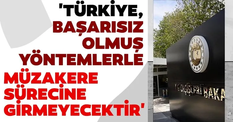 Dışişleri Bakanlığı’ndan Kıbrıs meselesi ile ilgili açıklama! ’Türkiye, başarısız olmuş yöntemlerle müzakere sürecine girmeyecektir’