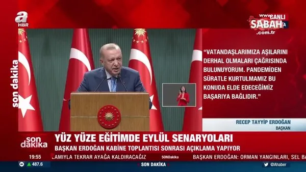 Son dakika: Başkan Erdoğan tek tek açıkladı! Uçak ve otobüs yolculuklarında yeni dönem | Video