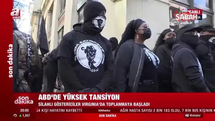 Son dakika: ABD'de hareketli saatler! Virginia eyaletinin Richmond kentinde silahlı gruplar toplandı | Video