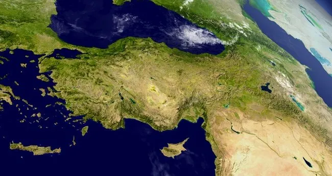 Marmara Bölgesi Fiziki Haritası - Dağ, Ova, Göl, Akarsu Coğrafi Yapılarını Gösteren Marmara Bölgesi Fiziki Haritası