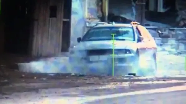 Millî Savunma Bakanlığı, Tel Abyad'taki bombalı bir aracın patlatılma anı görüntülerini paylaştı!