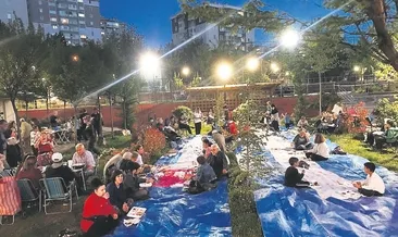 Çiğdem Mahallesi komşuluk sofrasında