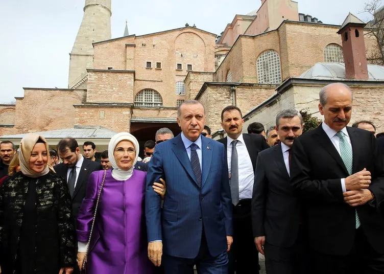 Cumhurbaşkanı Erdoğan'ın Yeditepe Bienali açılışından yansıyan kareleri