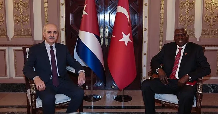 TBMM Başkanı Kurtulmuş, Kübalı mevkidaşı ile görüştü