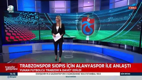 Siopis, Trabzon'a geliyor! Trabzonspor, Alanyaspor ile anlaştı | Video