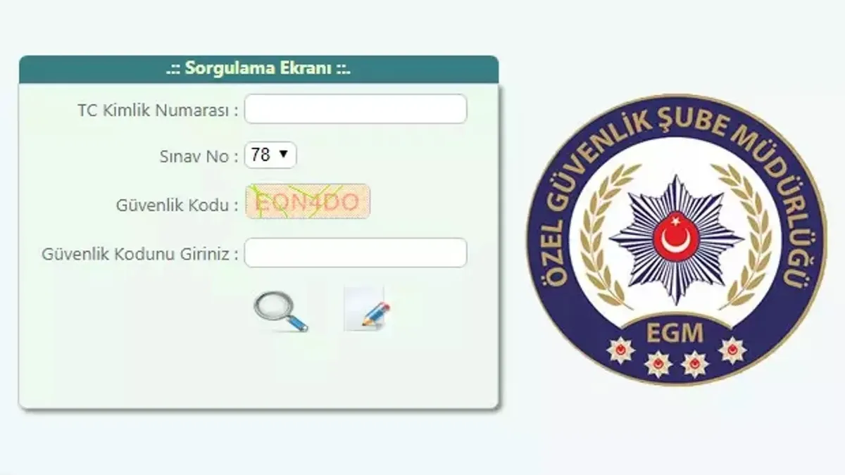 EGM ÖGG SINAV SONUÇ SORGULAMA EKRANI 2026: 118. dö…