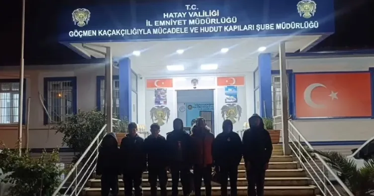 Hatay’da 6 düzensiz göçmen yakalandı